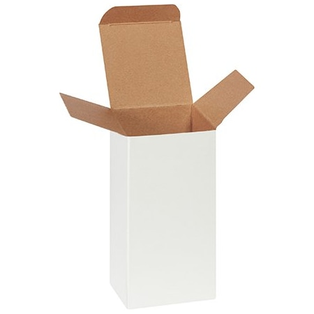 Bsc Preferred 3 x 3 x 6'' White Reverse Tuck Folding Cartons, 250PK BUY00023857